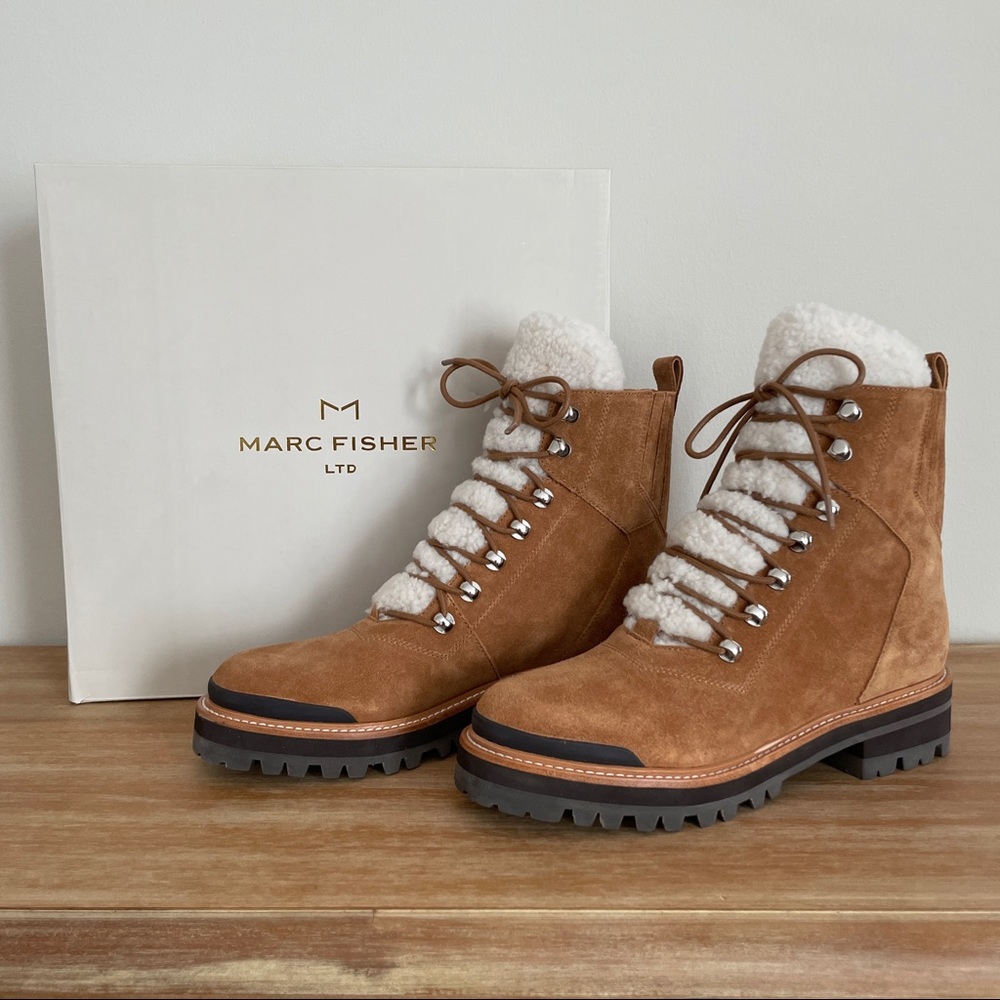 Marc Fisher Ltd Izzie Shearling Boots - Size 8.5 - image 1